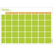 Planificator săptămânal cu căsuțe zilnice pentru notițe