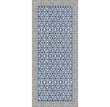 Covor cu model geometric albastru