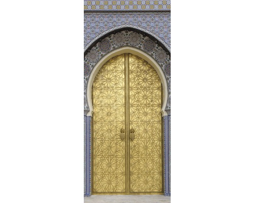 Ușă decorată cu motive orientale