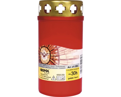 Lumânare de cimitir cu o durată de ardere de aproximativ 30 de ore