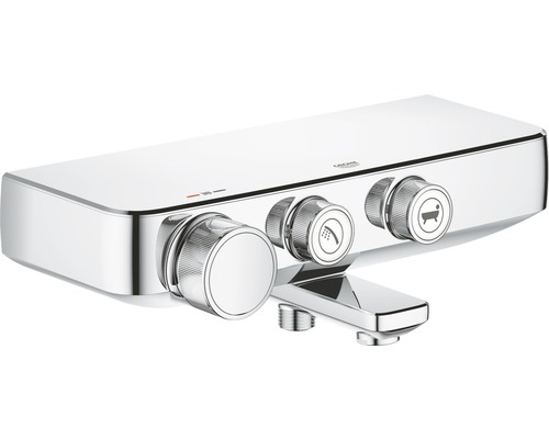 Baterie termostatică aparentă pentru cadă și duș cu logo Grohe