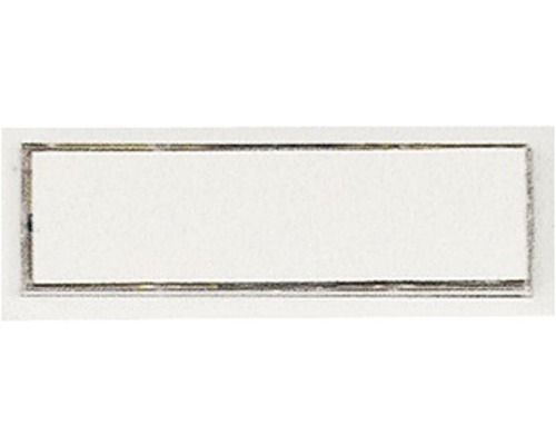 Buton pentru sonerie cu fir Friedland 8-12V, culoare albă și etichetă pentru nume