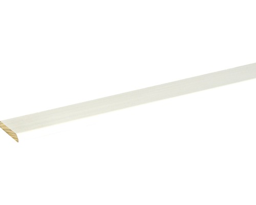Plintă lemn masivă SF449 albă FOFA015 2400x28x5 mm Șipcă din lemn, grunduită alb