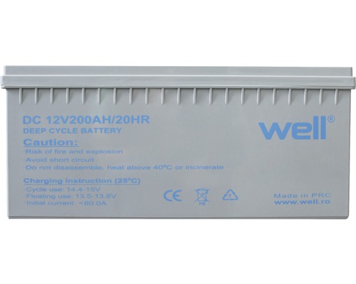 Baterie de 12 volți 200 amperi oră
