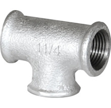 Racord T din fontă maleabilă cu filet interior, dimensiune 1 1/4 inch