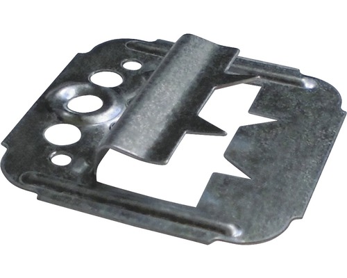 Clemă ECS4 înșurubare sau capsare 4 mm 100 bucăți Clipsă de fixare metalică cu găuri pentru șuruburi