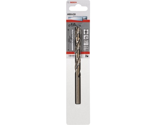 Burghiu pentru metal Bosch HSS CO, 10 mm