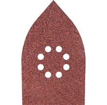Set foi abrazive triunghi Wolfcraft 107x175 mm, granulații 80, 120 și 240, 10 bucăți
