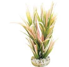Plantă artificială pentru acvariu cu bază de piatră