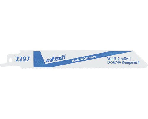 Pânze fierăstrău sabie Wolfcraft 150/130 mm, pentru metal, pachet 2 bucăți Lamă ferăstrău sabie Wolfcraft