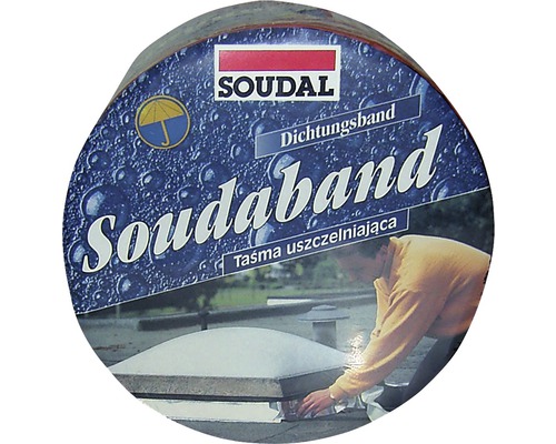 Bandă hidroizolantă autoadezivă SOUDAL cu folie de aluminiu 10 cm 10 m