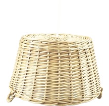 Pendul Basket E27 max. 1x40W, alb/răchită