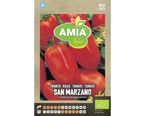 Pachet de semințe de tomate Amia Bio San Marzano