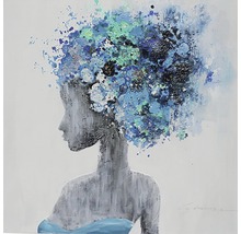 Tablou pictat manual Isabelle 60x60 cm