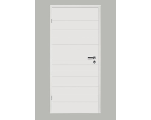Foaie de ușă Pertura Linum 10 albă 86,0x198,5 cm stânga