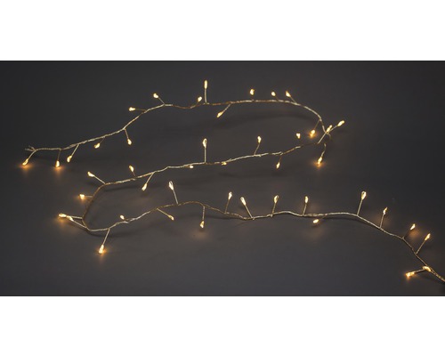 Ghirlandă luminoasă cu lămpi mici, cu lumină albă caldă