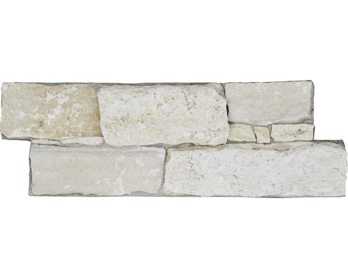 Piatră decorativă naturală într-o carcasă de beton cuarțit alpin 20x60 cm