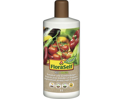 FloraSelf Nature® BIORGA îngrășământ pentru roșii și legume 1 l