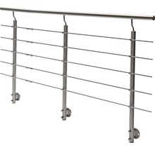 Balustradă din oțel inoxidabil cu bare orizontale