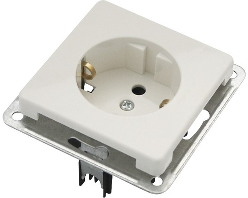 Priză încastrată cu inserție metalică