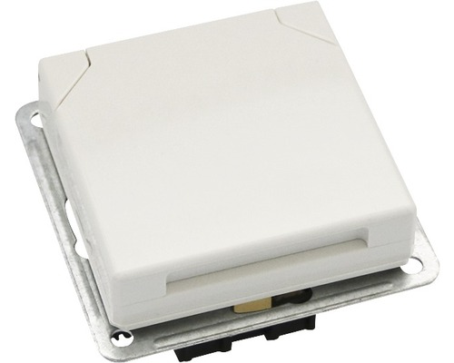 Priză simplă cu împământare Roth Lange Plus cu capac IP44, alb Priză simplă cu împământare Roth Lange Plus cu capac IP44, alb