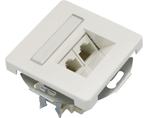 Priza dublă de date pentru montaj pe perete