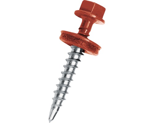Șurub autoforant PRECIT maro 4,8x35 mm 50 bucăți Şurub pentru tablă profilată cu șaibă de etanșare
