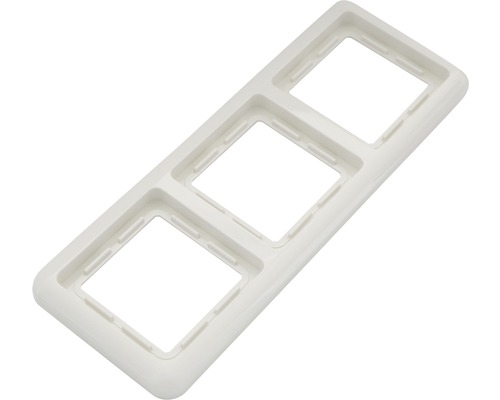 Ramă triplă din plastic pentru întrerupătoare și prize