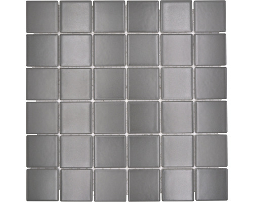 Mozaic piscină ceramic CD 172 gri mat 30x30 cm Placă de mozaic de sticlă pătrată pentru designul pereților și podelelor