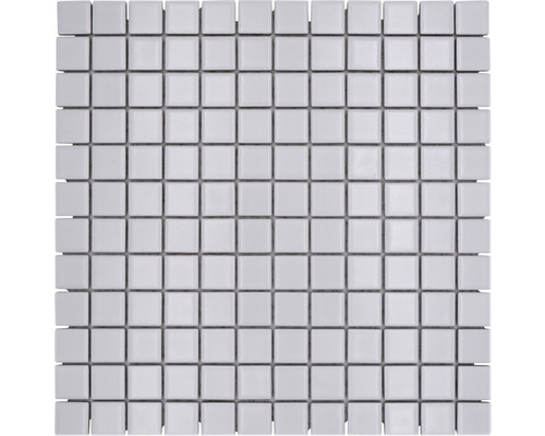 Mozaic piscină ceramic CG 114 alb mat 30x30 cm Placă mozaic pătrată albă