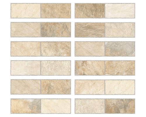Mai multe plăci de faianță bej cu model de piatră