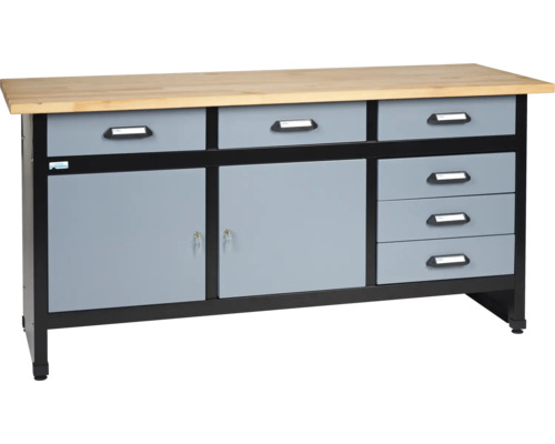Banc de lucru Küpper 1700mm, cu 2 uși și 6 sertare Banc de lucru Küpper 1700mm, cu 2 uși și 6 sertare