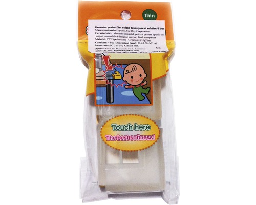 Set protecție colț transparent, patru bucăți