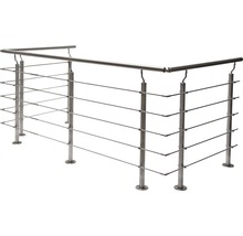 Balustradă din oțel inoxidabil cu cabluri orizontale