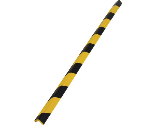 Bandă protecție muchii & canturi mobilă CAR-BOY 900x37x31x9 mm, negru/galben Profil de protecție colț cu dungi
