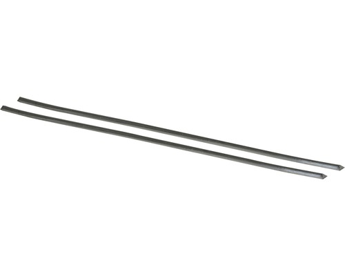 Cositor CFH Sn91Zn9 295mm 50g, pentru lipit tablă zincată, pachet 2 bucăți Doi electrozi de sudură gri