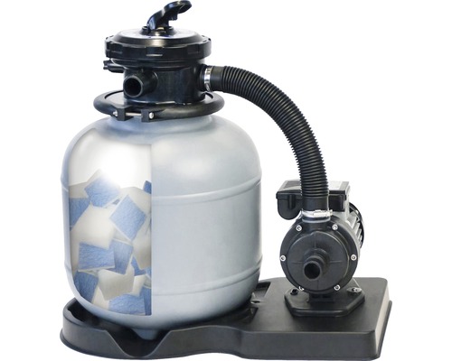 Instalație de filtrare cu nisip cu pompă și bile de filtrare pentru curățarea piscinei