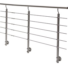 Balustradă din oțel inoxidabil cu bare de umplere orizontale