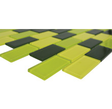 Mozaic piscină sticlă CM B454 mix verde 32,2x31 cm