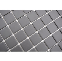 Mozaic piscină ceramic CU 020 negru mat 32,7x30,2 cm