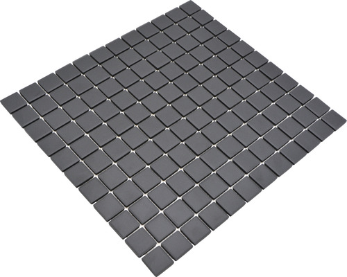 Mozaic piscină ceramic CU 020 negru mat 32,7x30,2 cm