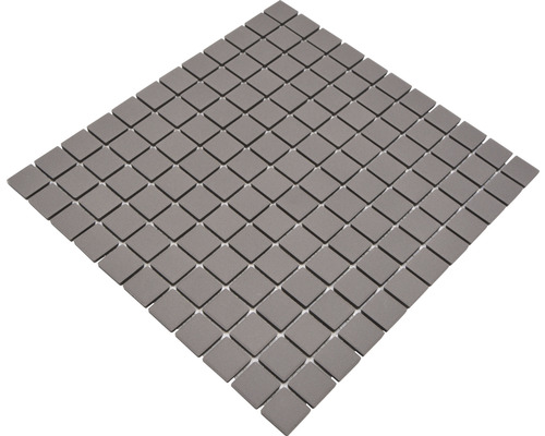 Mozaic piscină ceramic CU 030 gri mat 32,7x30,2 cm Plăci de mozaic pătrate pentru pereți și podele