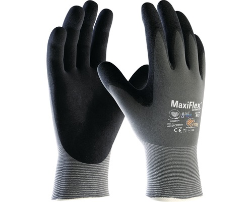 Mănuși de protecție ATG MaxiFlex Ultimate din nailon & lycra, impregnate cu nitril, mărimea 7