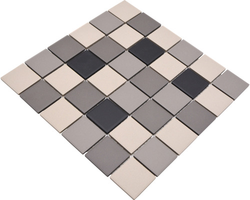 Placă de mozaic din ceramică cu pietre pătrate