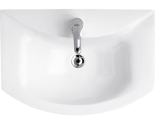 Chiuvetă ceramică cu baterie de sus