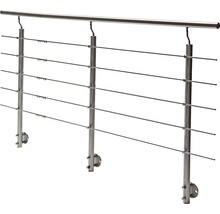 Balustradă din oțel inoxidabil cu bare orizontale