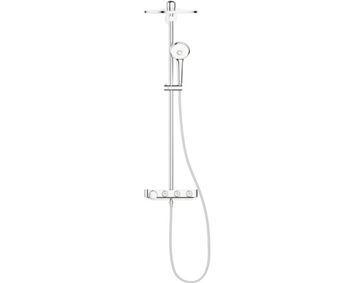 Sistem de duș cu termostat Grohe Euphoria SmartControl System 310 Duo, duș fix 2 funcții, pară duș 3 funcții, crom