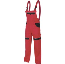 Pantaloni de lucru roșii tip salopetă