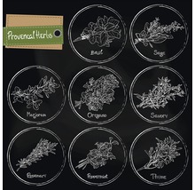 Tablou sticlă Provencal Herbs 20x20 cm