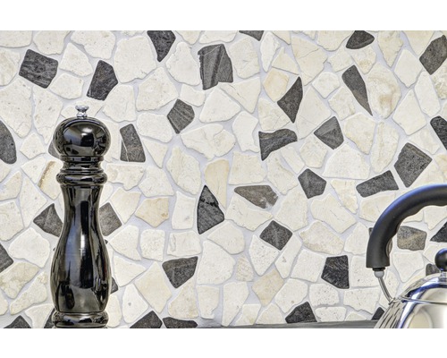 Plăci de faianță cu aspect de piatră naturală cu forme neregulate